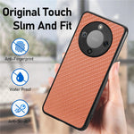 Phone Case For Honor Magic8 Lite 5G  /  X9d 5G  /  X70 5G Carbon Fiber Texture PU Leather + PC + TPU Cover