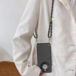 Hybrid Phone Case For Honor Magic8 Lite 5G  /  X9d 5G  /  X70 5G Carbon Fiber Texture Back Cover with Adjustable Strap