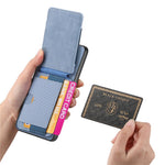 Phone Case For Honor Magic8 Lite 5G  /  X9d 5G  /  X70 5G Fiber Texture Flip Card Holder Kickstand Leather Back Cover