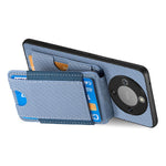 Phone Case For Honor Magic8 Lite 5G  /  X9d 5G  /  X70 5G Fiber Texture Flip Card Holder Kickstand Leather Back Cover
