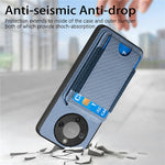 Phone Case For Honor Magic8 Lite 5G  /  X9d 5G  /  X70 5G Fiber Texture Flip Card Holder Kickstand Leather Back Cover