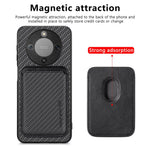 Magnetic Case For Honor Magic8 Lite 5G  /  X9d 5G  /  X70 5G Detachable Card Holder Phone Back Cover