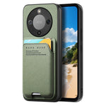 Phone Case For Honor Magic8 Lite 5G  /  X9d 5G  /  X70 5G Cloth Texture Leather + PC + TPU Cover with Card Holder Kickstand