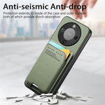 Phone Case For Honor Magic8 Lite 5G  /  X9d 5G  /  X70 5G Cloth Texture Leather + PC + TPU Cover with Card Holder Kickstand