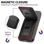 Phone Case For Honor Magic8 Lite 5G  /  X9d 5G  /  X70 5G Cloth Texture Leather + PC + TPU Cover with RFID Blocking Card Holder