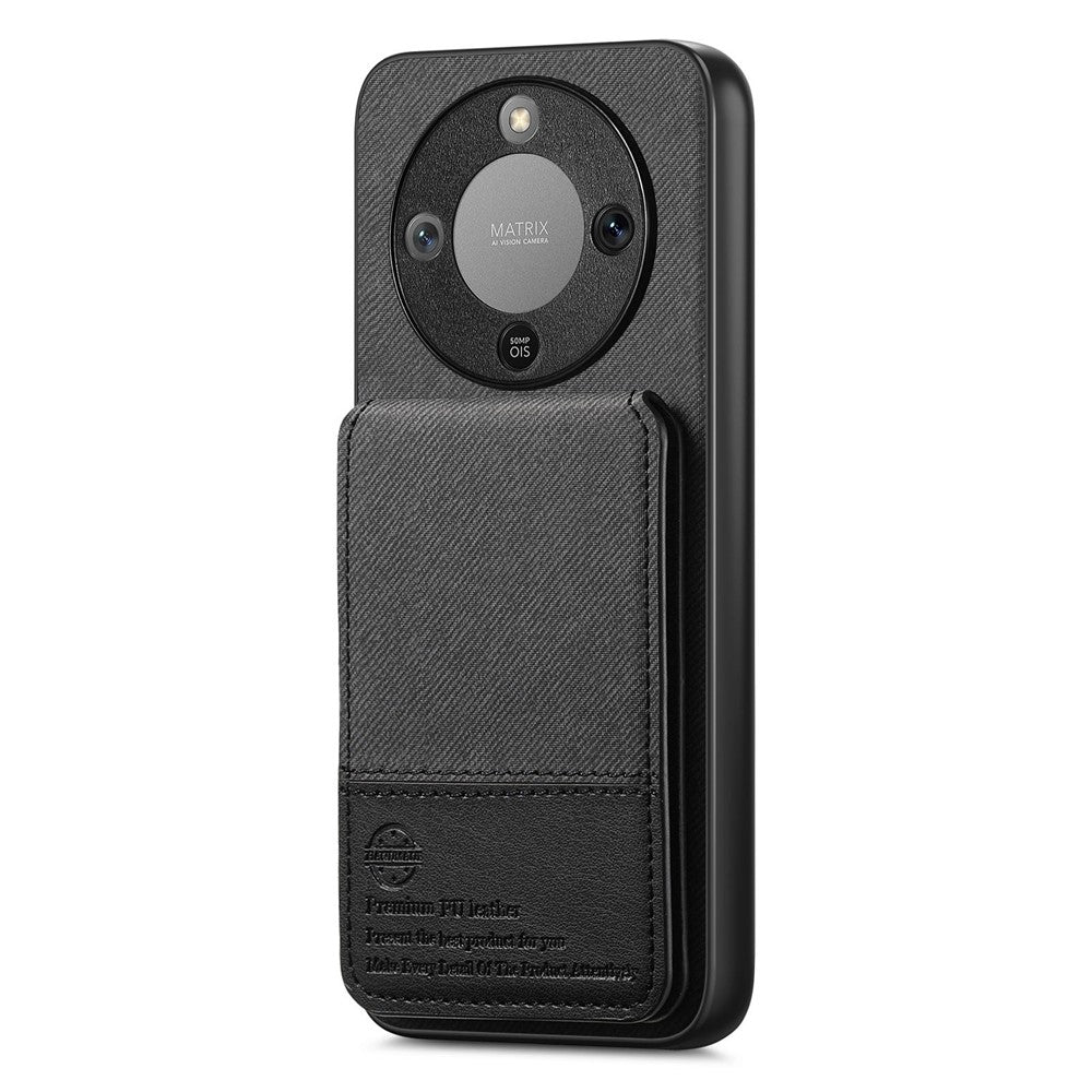 Telefoncover til Honor Magic8 Lite 5G / X9d 5G / X70 5G Stoftekstur Læder + PC + TPU Cover med RFID-blokerende kortholder