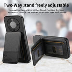 Telefoncover til Honor Magic8 Lite 5G / X9d 5G / X70 5G Stoftekstur Læder + PC + TPU Cover med RFID-blokerende kortholder
