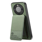 Phone Case For Honor Magic8 Lite 5G  /  X9d 5G  /  X70 5G Cloth Texture Leather + PC + TPU Cover with RFID Blocking Card Holder