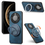 Phone Case For Honor Magic8 Lite 5G  /  X9d 5G  /  X9d 5G Stress Relief Retro Leather Back Cover with Rotating Kickstand