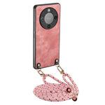 Phone Case For Honor Magic8 Lite 5G  /  X9d 5G  /  X70 5G Retro Leather Back Cover with Adjustable Strap