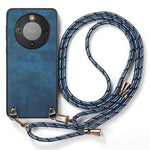 Phone Case For Honor Magic8 Lite 5G  /  X9d 5G  /  X70 5G Retro Leather Back Cover with Adjustable Strap