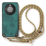 Phone Case For Honor Magic8 Lite 5G  /  X9d 5G  /  X70 5G Retro Leather Back Cover with Adjustable Strap