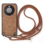 Phone Case For Honor Magic8 Lite 5G  /  X9d 5G  /  X70 5G Retro Leather Back Cover with Adjustable Strap