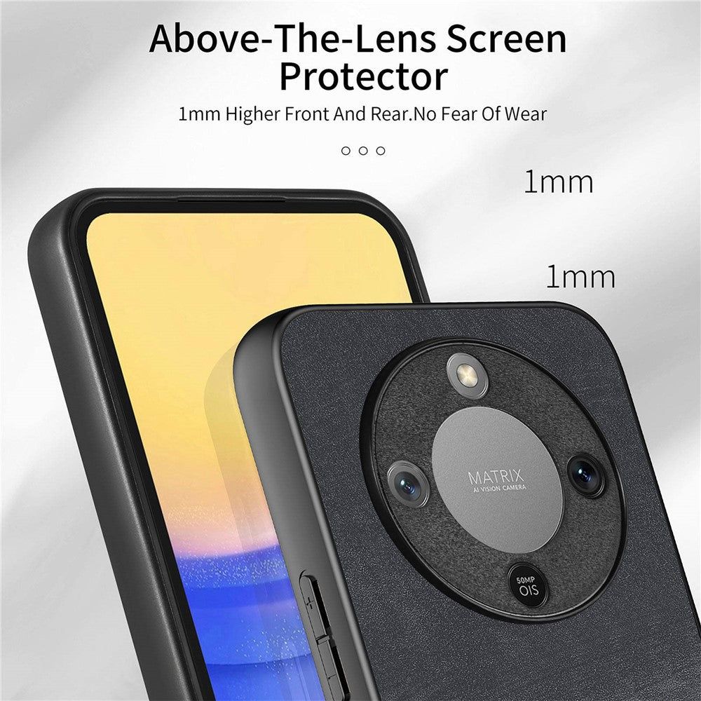 Phone Case For Honor Magic8 Lite 5G  /  X9d 5G  /  X70 5G Card Holder Kickstand Leather Back Cover with Wrist Strap