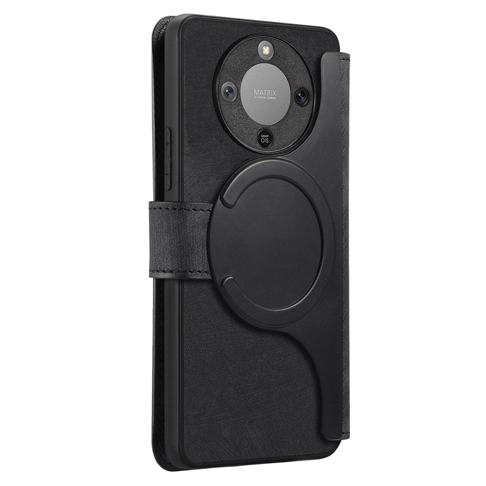 CASENEO MW-03 Avtagbart Plånboksfodral För Honor Magic8 Lite 5G / X9d 5G / X70 5G Läder + TPU mobilskal
