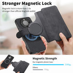 CASENEO MW-03 aftageligt walletcover til Honor Magic8 Lite 5G / X9d 5G / X70 5G, mobilcover i læder + TPU