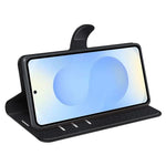 For Samsung Galaxy S26+ Case Wallet Stand Litchi Texture Shockproof Leather Phone Cover