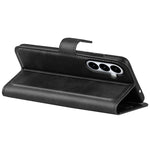 For Samsung Galaxy S26+ Stand Case Anti-Scratch Calf Texture Leather Phone Cover