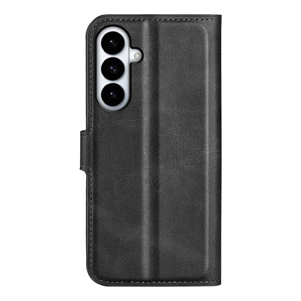 For Samsung Galaxy S26+ Stand Case Anti-Scratch Calf Texture Leather Phone Cover
