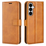 For Samsung Galaxy S26+ Stand Case Anti-Scratch Calf Texture Leather Phone Cover