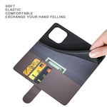 For OnePlus 15 5G Case Genuine Split Leather Phone Cover with Wallet Stand