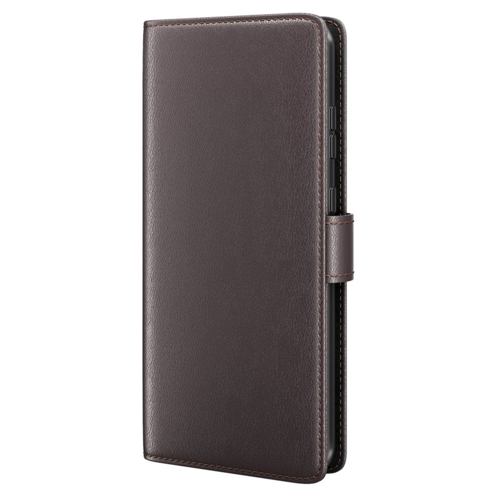 For OnePlus 15 5G Case Genuine Split Leather Phone Cover with Wallet Stand