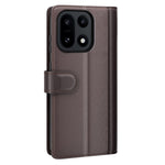 For OnePlus 15 5G Case Genuine Split Leather Phone Cover with Wallet Stand