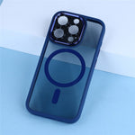 For iPhone 14 Pro Magnetic Case TPU + Acrylic Hybrid Phone Shell