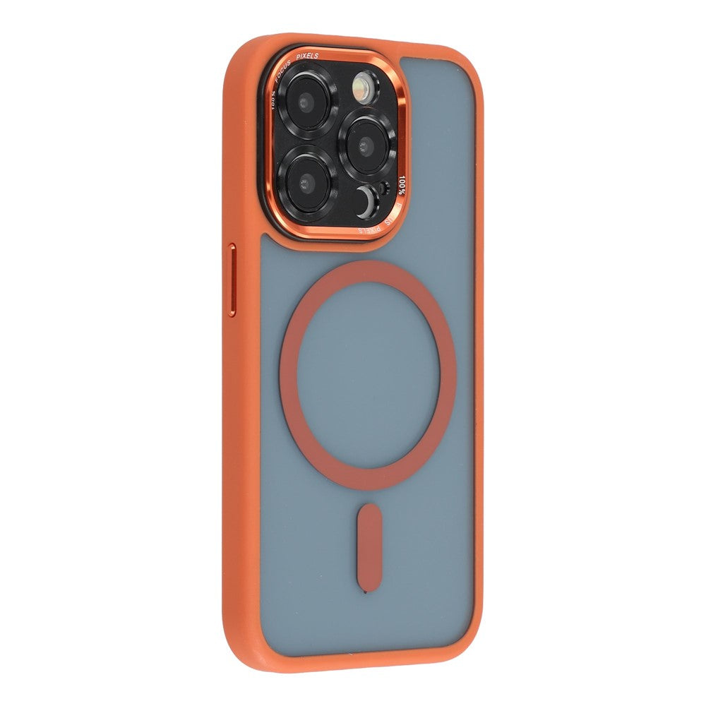 For iPhone 14 Pro Magnetic Case TPU + Acrylic Hybrid Phone Shell