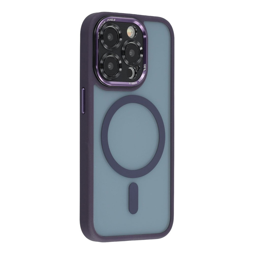 For iPhone 14 Pro Magnetic Case TPU + Acrylic Hybrid Phone Shell