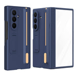 Til Samsung Galaxy Z TriFold 5G Kickstand Telefoncover med Skærmbeskytter i Hærdet Glas og Stylus Pen