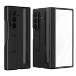 Til Samsung Galaxy Z TriFold 5G Kickstand Telefoncover med Skærmbeskytter i Hærdet Glas og Stylus Pen