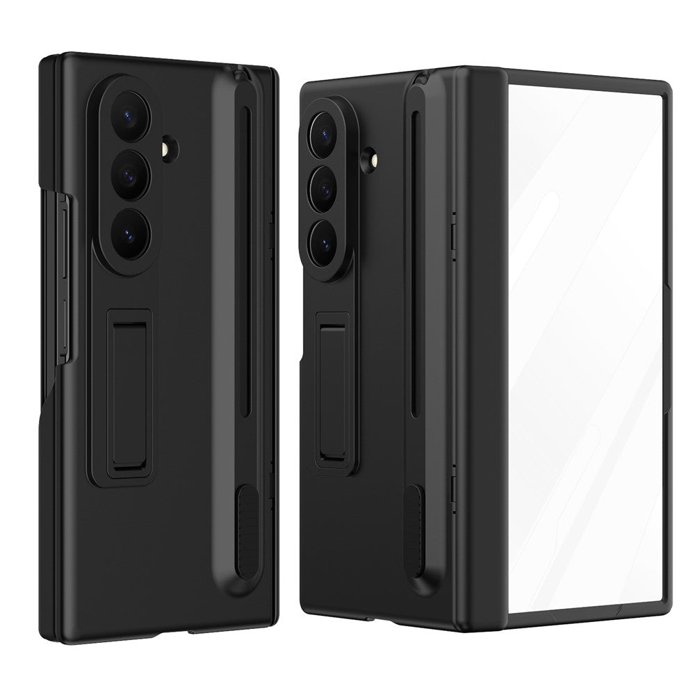 Til Samsung Galaxy Z TriFold 5G Kickstand Telefoncover med Skærmbeskytter i Hærdet Glas og Stylus Pen
