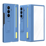 Til Samsung Galaxy Z TriFold 5G Kickstand Telefoncover med Skærmbeskytter i Hærdet Glas og Stylus Pen