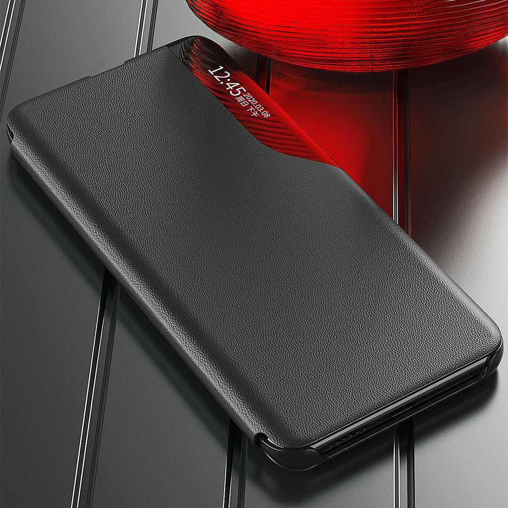 Samsung Galaxy S26 / S26 Pro mobilskal View Window Folio Flip PU Läder Stativfodral