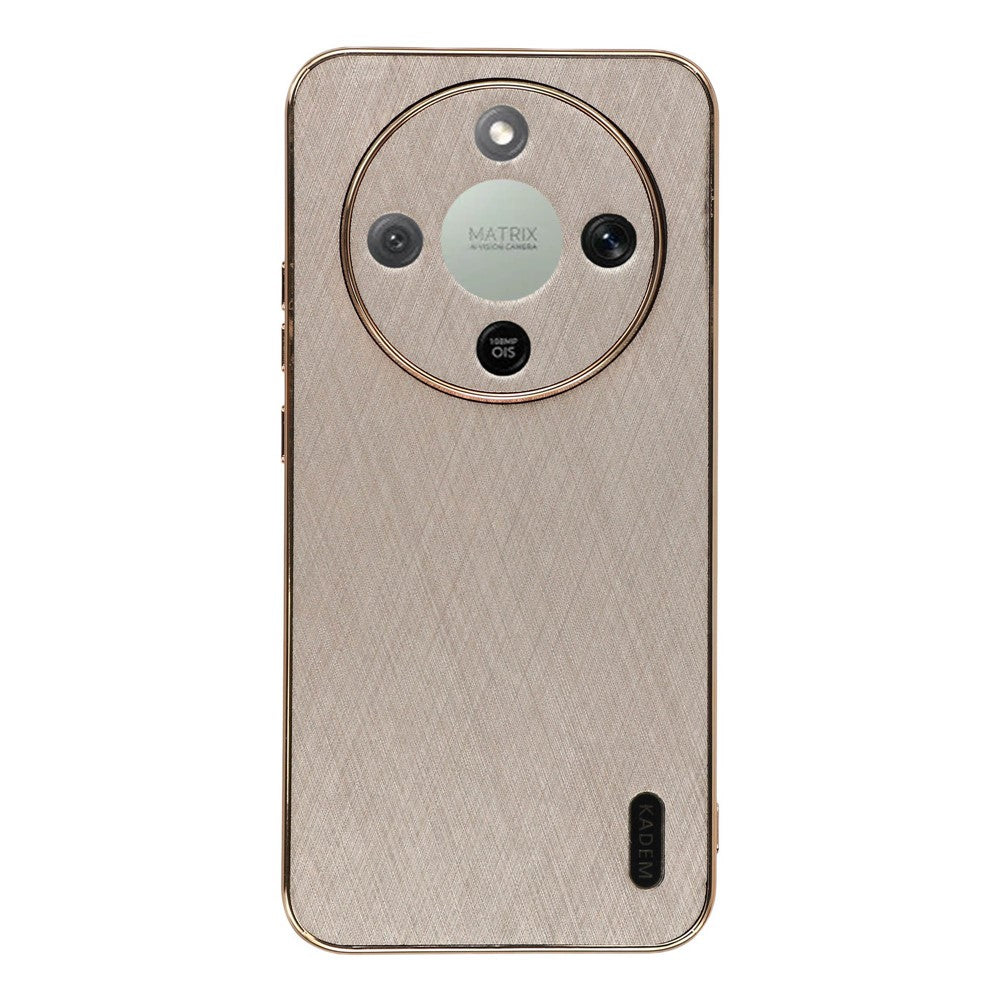 KADEM Phone Case For Honor Magic8 Lite 5G  /  X9d 5G  /  X70 5G Electroplating Silk Texture PU + TPU Phone Back Cover
