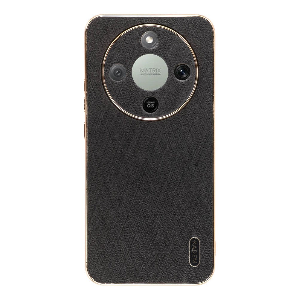 KADEM Phone Case For Honor Magic8 Lite 5G  /  X9d 5G  /  X70 5G Electroplating Silk Texture PU + TPU Phone Back Cover