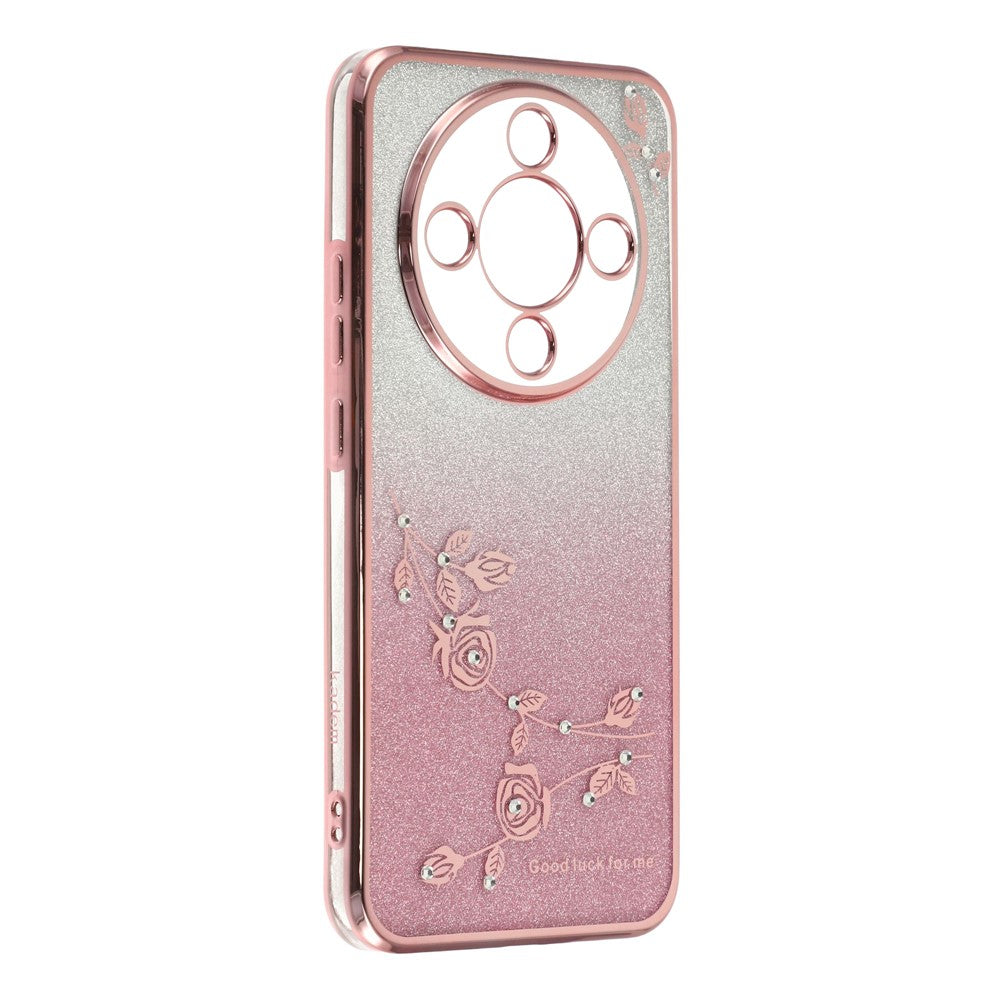 KADEM Phone Case For Honor Magic8 Lite 5G  /  X9d 5G  /  X70 5G Flower TPU Flexible Gradient Phone Cover