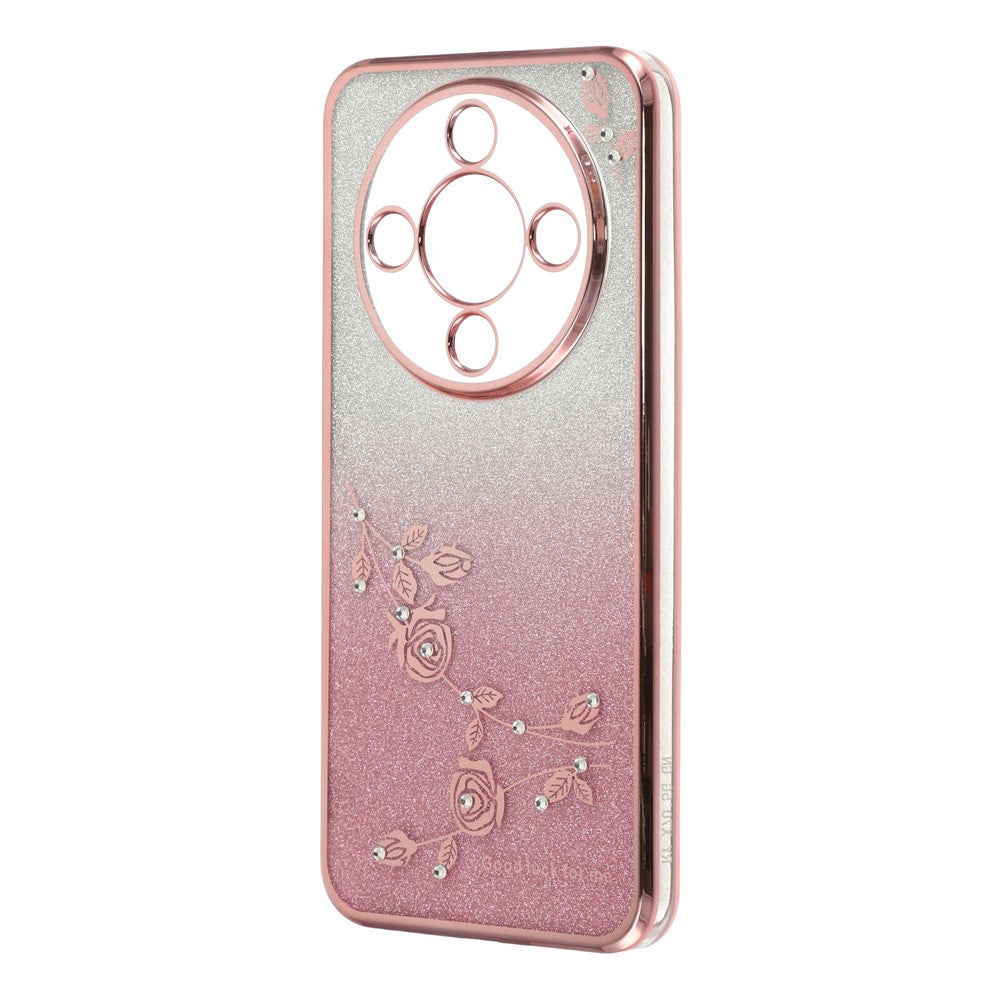 KADEM Phone Case For Honor Magic8 Lite 5G  /  X9d 5G  /  X70 5G Flower TPU Flexible Gradient Phone Cover