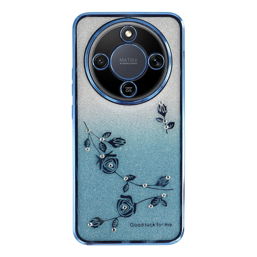 KADEM Phone Case For Honor Magic8 Lite 5G  /  X9d 5G  /  X70 5G Flower TPU Flexible Gradient Phone Cover