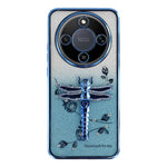 KADEM Phone Case For Honor Magic8 Lite 5G  /  X9d 5G  /  X70 5G Dragonfly Kickstand TPU Flowers Glitter Phone Cover