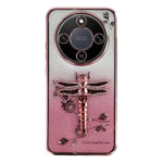 KADEM mobilcover til Honor Magic8 Lite 5G / X9d 5G / X70 5G, guldsmedestativ, TPU-blomstret glittercover