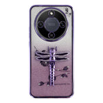 KADEM mobilcover til Honor Magic8 Lite 5G / X9d 5G / X70 5G, guldsmedestativ, TPU-blomstret glittercover