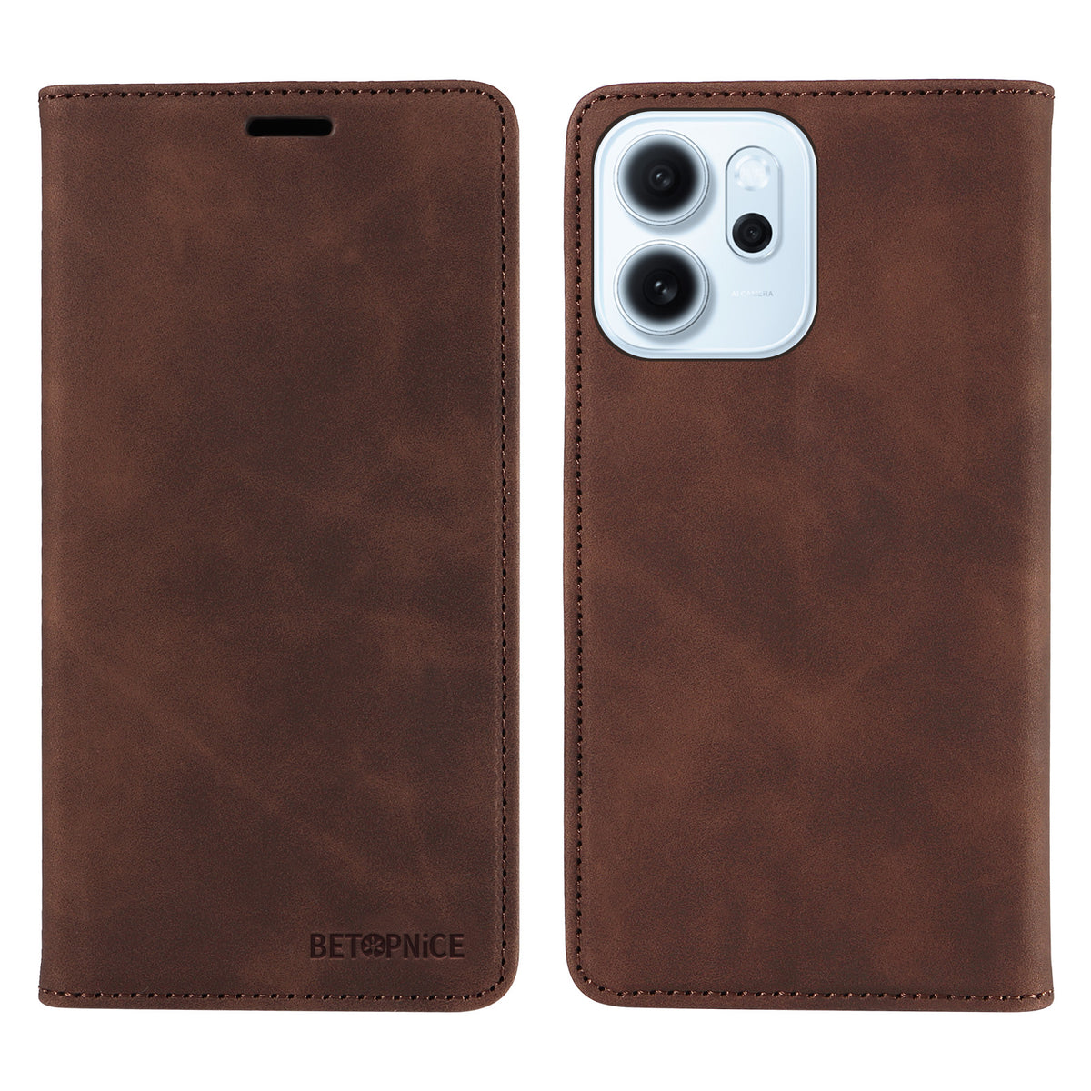 BETOPNICE For Oppo Reno15 F 5G Case  Magnetic Closure RFID Blocking Wallet Stand Leather Phone Cover