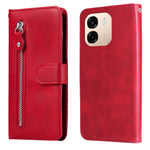 Oppo Reno15 F 5G PU-läderfodral med dragkedja i fickan, plånboksfodral, stativ