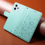 For Oppo Reno15 F 5G Case RFID Blocking Imprinted Dog Pattern PU Leather Phone Cover with Wrist Strap