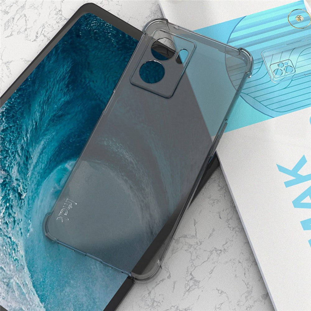 IMAK For Oppo K10 5G / A77 5G / A57 (2022) 5G Soft TPU Clear Phone Case Four Shockproof Corner Bumper Protective Cover