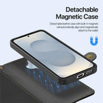 DUX DUCIS For Samsung Galaxy S26 Case Lawa Series Detachable Magnetic Cowhide Leather Cover Zipper Wallet