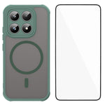 WANLONFENG For Xiaomi 17 Magnetic Case with Screen Film  FD Series Skin Touch TPU + PC Phone Back Cover