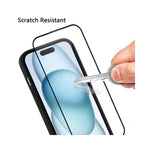 WANLONFENG til Samsung Galaxy A37 5G Cover med skærmfilm LS-serie stort linsehul børstet tekstur TPU-telefoncover